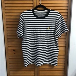 UNIQLO Navy Blue/White Striped Andy Warhol T-Shirt